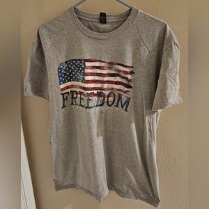 Freedom USA American Flag T-Shirt Patriotic Americana XL NWOT